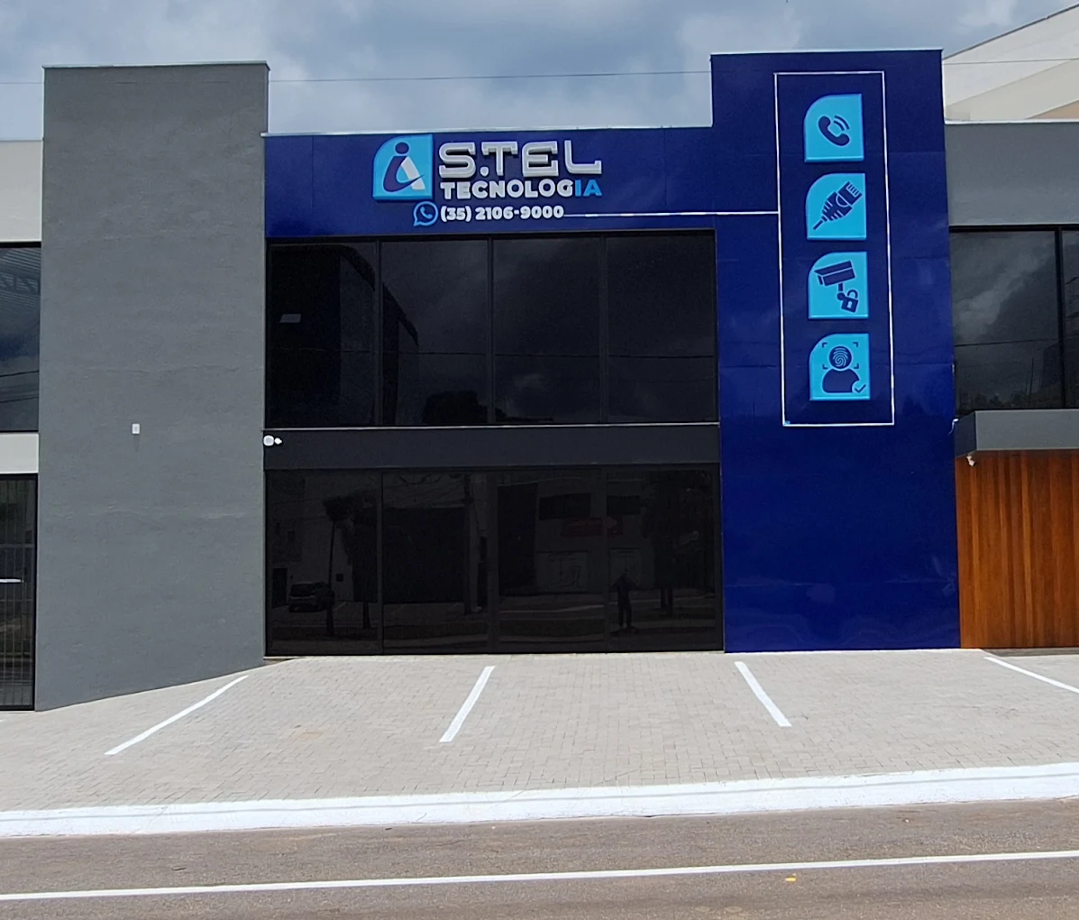 Fachada da S.TEL Tecnologia em Varginha